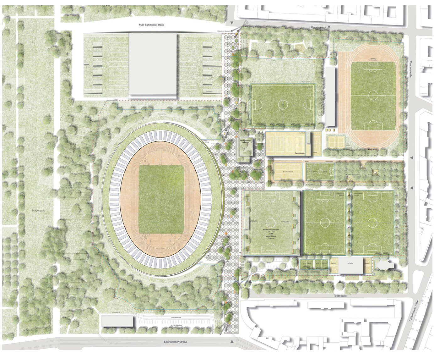 Lageplan vom Jahnsportpark